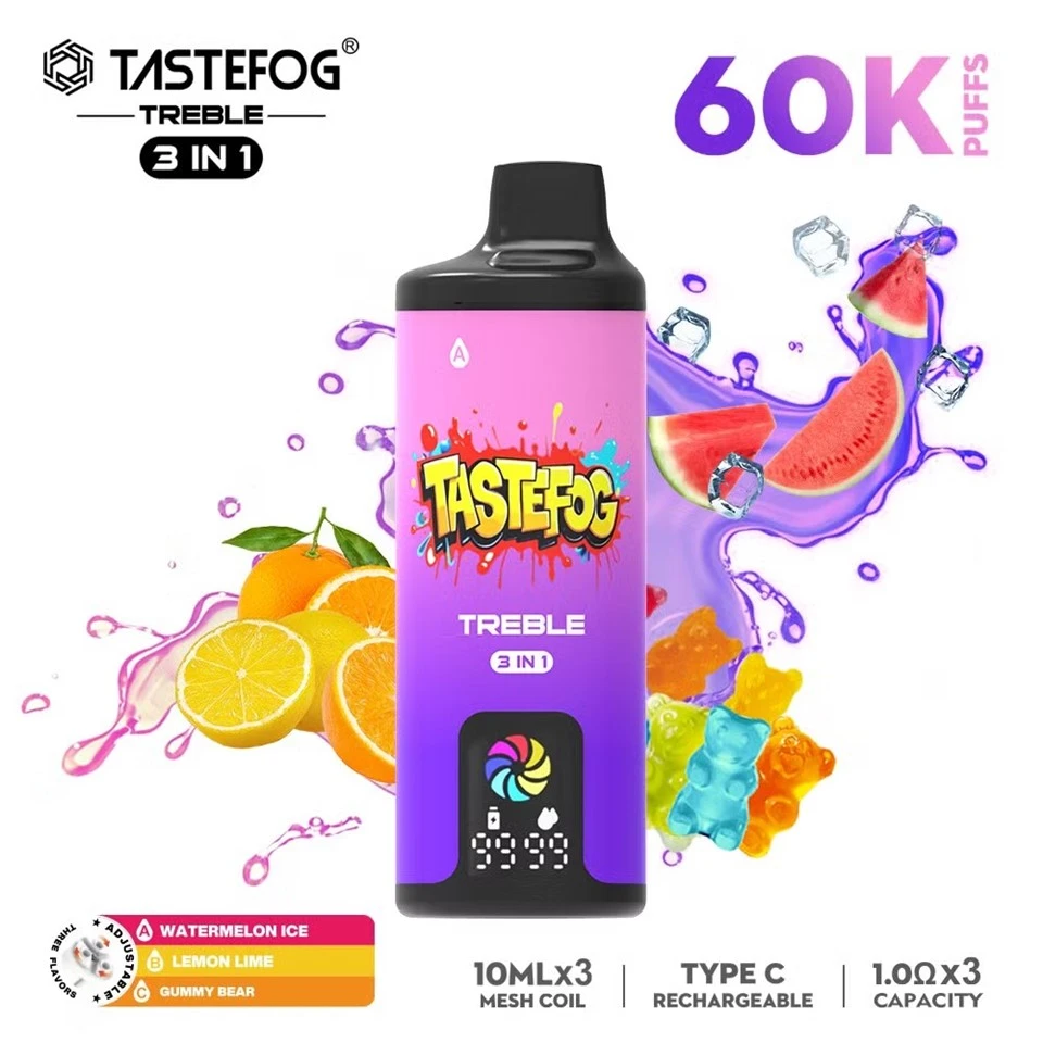 Tastefog TREBLE 60000 PUFFS 3 IN 1 Disposable Vape suppliers