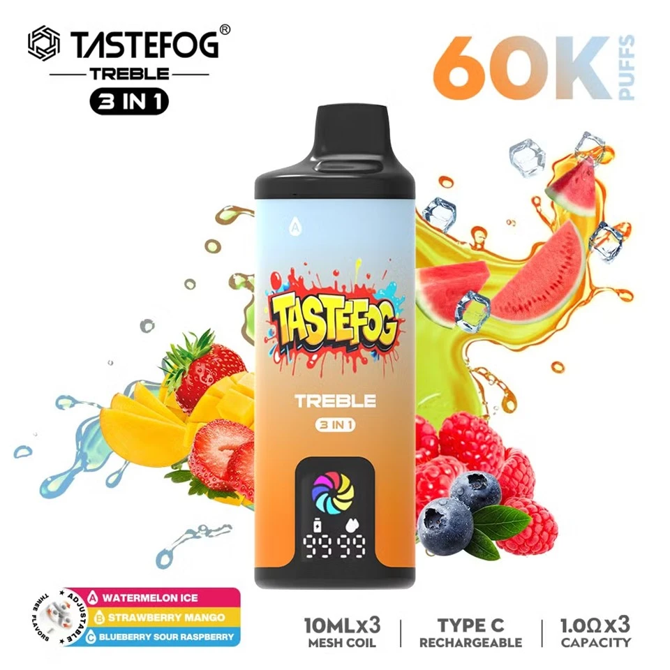 Tastefog TREBLE 60000 PUFFS 3 IN 1 Disposable Vape