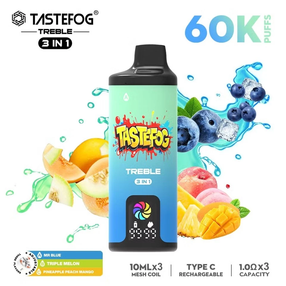 Tastefog TREBLE 60000 PUFFS 3 IN 1 Disposable Vape high quality